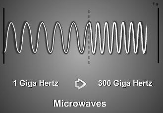 RADIO WAVES There is no clear difference between radio waves and microwaves