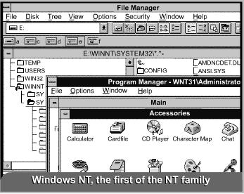 Server 2003 Red Hat Linux Windows NT is a family of operating systems produced by Microsoft, the first version of