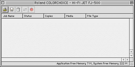 [Macintosh] The Roland ColorChoice is automatically launched each time you print or start your computer. You may also double-click Roland ColorChoice Software icon located in the desktop.