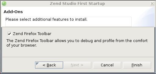 Go to the selected directory and launch the application by double clicking on the icon which is labeled ZendStudio.