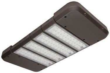 QuadroMAX Plus is a premium area lighting system with LED modules that interlock to create configurations from 50W to 300W, reaching 39,500+ lumens.