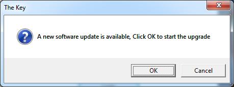 Clicking on OK will start the update,