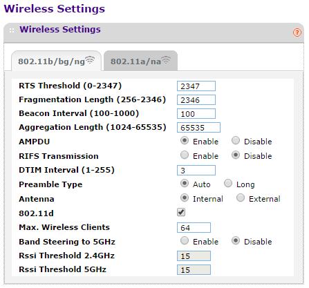 Configure Advanced Wireless Settings The default settings usually work well. However, you can adjust these settings to fine-tune the performance of your access point for your environment.