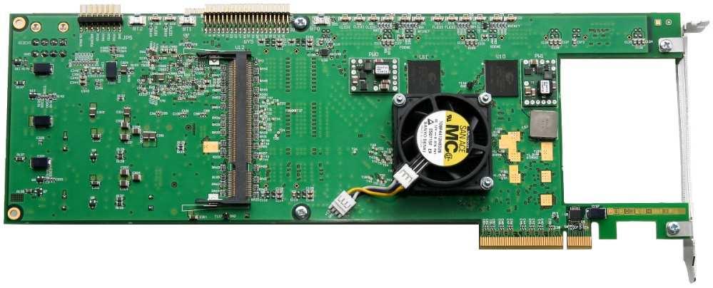 Virtex 5 LXT- FPGA PCIe x 8 Host Interface Supports multiple Gbps