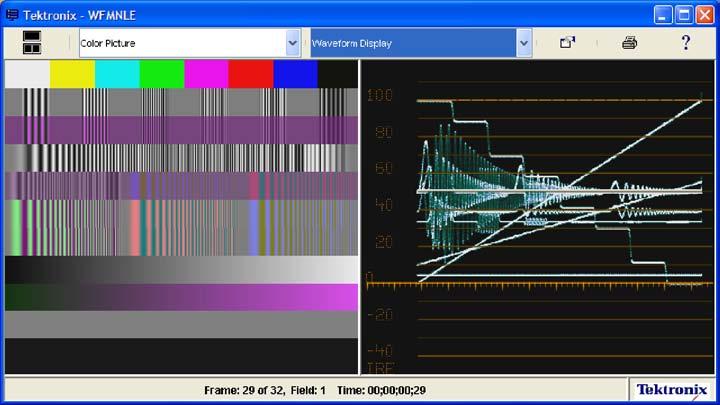 Operating Basics Color Picture Display The Color Picture display shows the video picture without any error