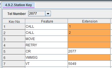 PROGRAMMING DM Menu 4.2.1 Station Pair is used to set the station paring for deskphone and WE VoIP client. This is covered in section 5.0 of this document. DM 4.2.9 Station Key is used to assign the MOVE key to any button on the deskphone.