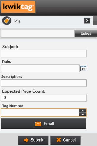 Tagging Documents Browse to any file on your PC and upload it to KwikTag. Upload and Tag Documents There are multiple methods by which documents can be entered into KwikTag.