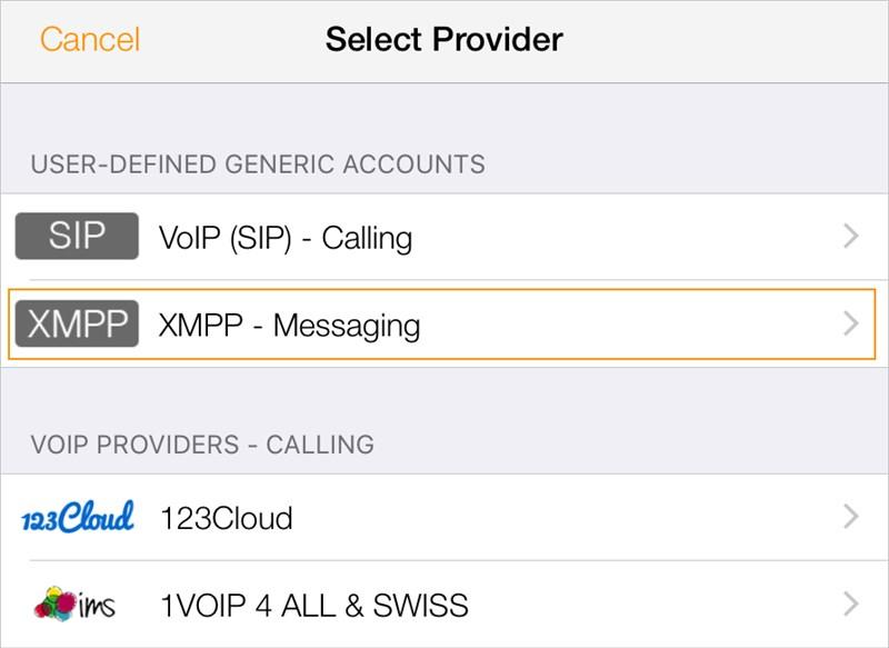 The account is ready to be used for presence and messaging. As soon as your account is connected to an XMPP server, your XMPP Buddies appear on your Buddies list.