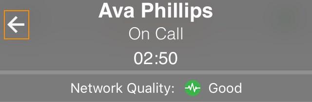 Advanced calling options Navigating away from a call Advanced calling options With Bria Mobile s advanced calling options, you can: Navigate away from a call Return to an active call Change the audio