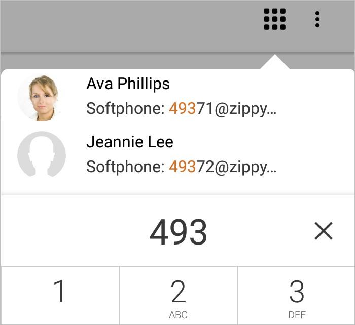 Advanced calling options Changing SIP Account 3. Tap on ipads to bring up the dial pad. Type the number you want to dial.