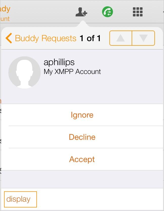 ipad: Tap the buddy request notification. 2. Tap on the Buddy Request. 3.