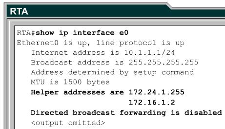 This means that the router will not convert the logical broadcast 172.24.1.255 into a physical broadcast with a Layer 2 address of FF-FF-FF-FF-FF-FF.