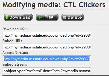 Adding Links to Single Media Items Adding Links to Single Media in mycourses Links to single media items are added to a folder in your mycourses page.
