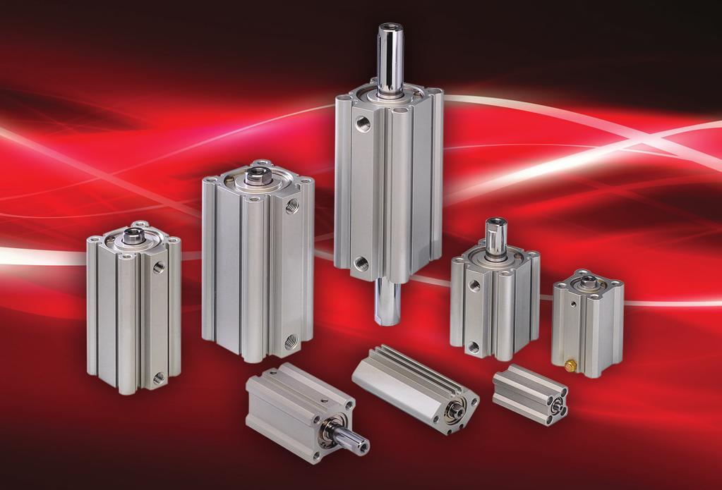 Universal Compact Extruded Cylinders Clippard s new Compact, Extruded Body Cylinders are available in double acting, double rod, single acting spring return, and single acting spring extended models.