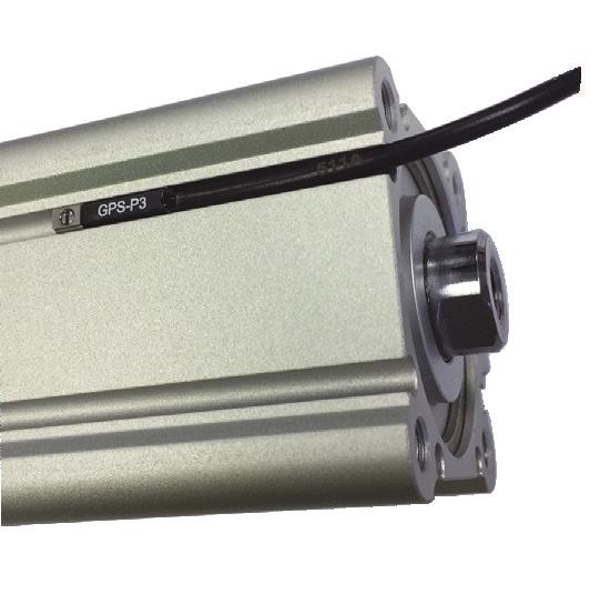 MAGNETIC PISTON OPTION Clippard pneumatic cylinders that are equipped with an internal auto switch (magnet) can be used with the Reed Switch and GMR Sensor.