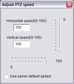 Adjust PTZ Speed Ctrl+P: This button will allow you to change the speed at which the PTZ camera moves when using the PTZ Control buttons.