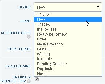 CUSTOM PICKLIST VALUES FOR WORK RECORDS You can customize the values in the Status picklist on work records.