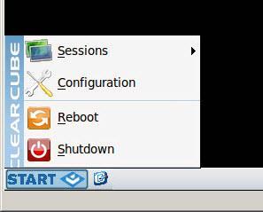 Configuration Application, Continued Logging in from a thin client The steps below show how to start and log in to the Configuration application from a local thin client.