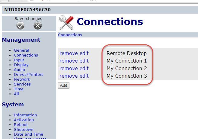 The upper-right portion of the screen shows the thin client s IP address. The picture below shows the Configuration application Login screen. Thin Client Host Name Thin Client IP Address Figure 5.