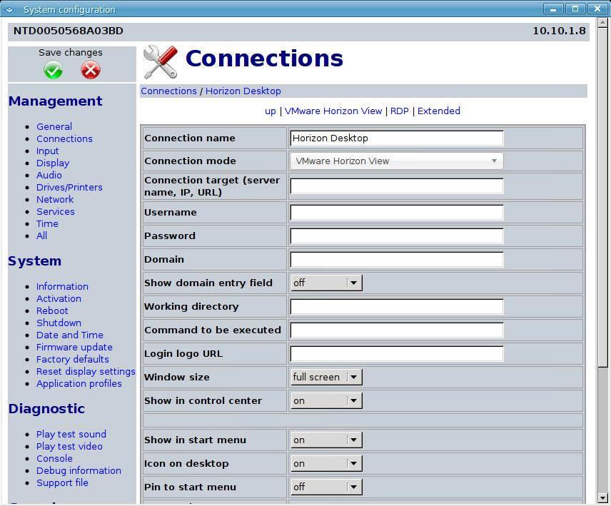Configuration Application, Continued Creating and editing (continued) 4 Click Add to create a new Connection (alternatively, click remove to delete a Connection, or click edit to modify Connection