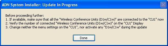 If you want to include additional wireless units in the update process