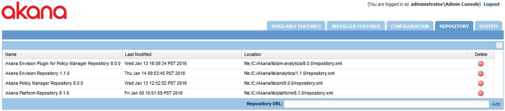 The plugins needed for product integration are as follows: Akana Envision Metrics Collector This plugin is installed on a container with the Network Director feature.