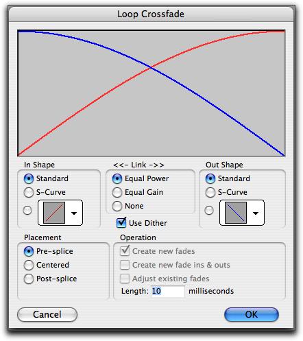 3 Do one of the following: Select the Number of Loops option and enter the number of times to loop the region. Select the Loop Length option and enter the duration according to the main timebase.