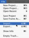 Import video If you have video files.mov,.dv,.