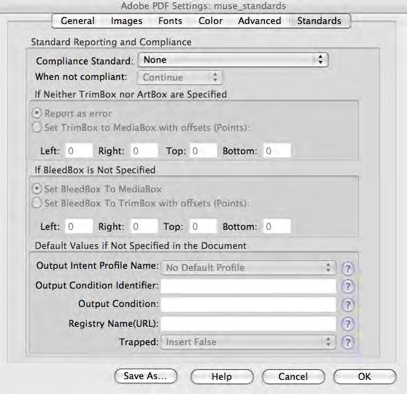 In the Distiller program, go to the Adobe PDF Settings: Standard screen: Settings >