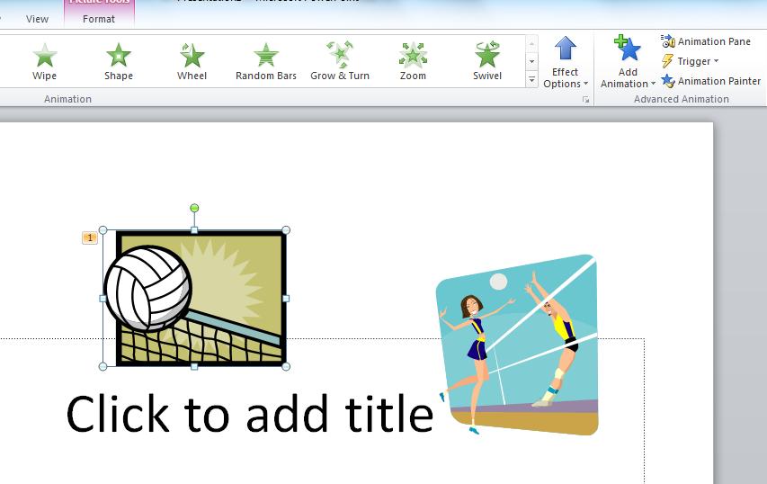 New and Easier to Use Animations In addition to video features, animations have been significantly improved in PowerPoint 2010.