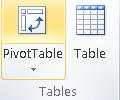 Inserting a Table Click anywhere inside your data or select the data you wish to turn into a table From the Insert tab, select the Table icon You will be asked where the data is for your table.
