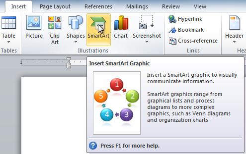 In this lesson, you will learn how to insert a SmartArt graphic, modify the color and effects, and change the organization of the graphic.