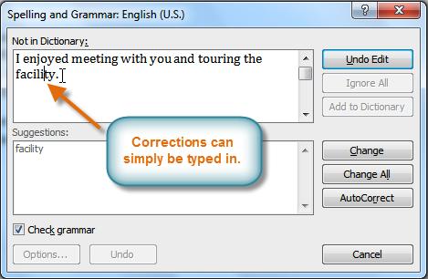 Particularly with grammar, there are many errors Word will not notice. There are also times when the spelling and grammar check will say something's an error when it's actually not.