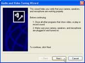 Initiate the MSN Messenger, and click on Webcam, select Start a Video Conversation. 2.