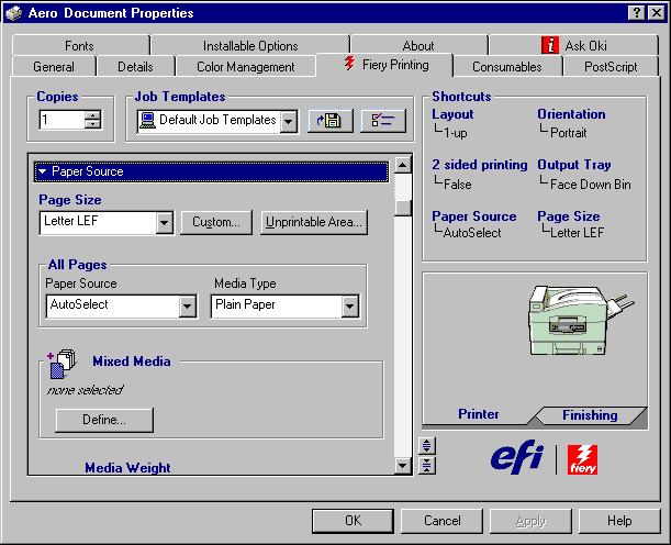 1-31 Defining and printing custom page sizes To define a custom page size with the Windows 98/Me printer driver 1.
