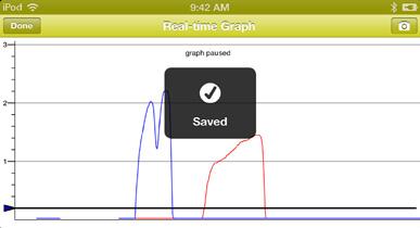 Graph by tapping the camera on the top