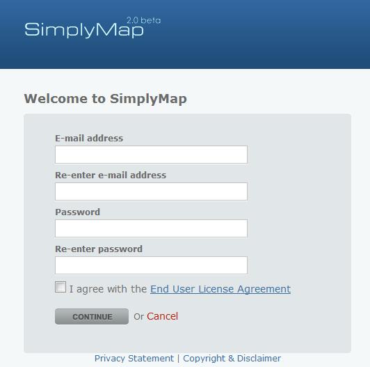 3. If you are a first time user, you will need to create a new account.