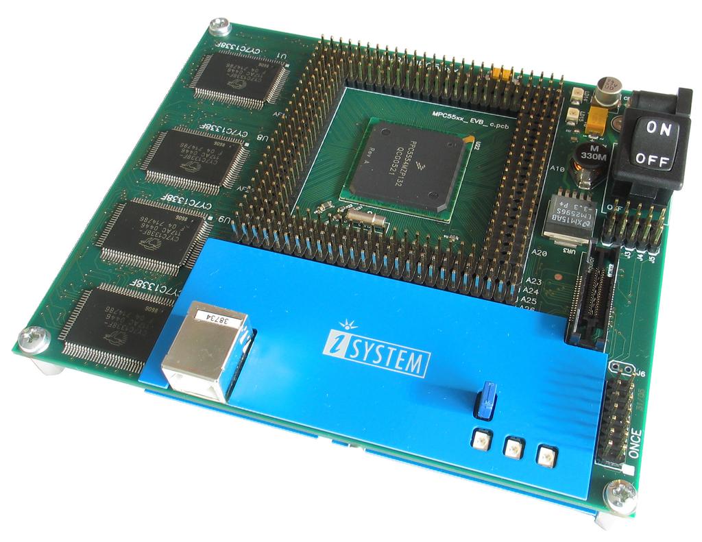 _ V1.1 User s Manual EVB-5566 Evaluation & Development Kit for Freescale PowerPC MPC5566 Microcontroller EVB-5566 Ordering code ITMPC5566 Copyright 2007 isystem AG.