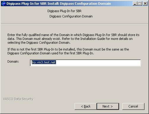 The Active Directory Pre-Requisites dialog will be displayed. 11. If this is not the first SBR Plug-In to be installed: a.