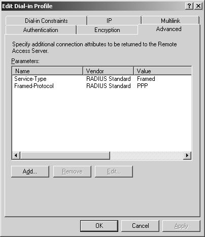 Configuring the RADIUS server (Microsoft) 41 Vendor-Specific item from the