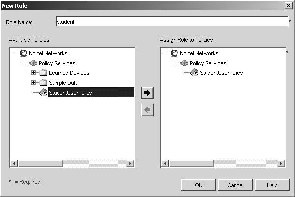 50 Configuring EPM for UBP 2 In the New Role dialog box, type a name for a new user role.