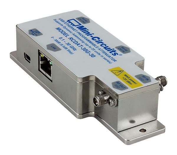 infrastructure Microwave point to point links VHF / UHF / L / S / C / X / Ku / K band testing Product Overview Mini-Circuits is a precision programmable attenuator covering an extremely wide