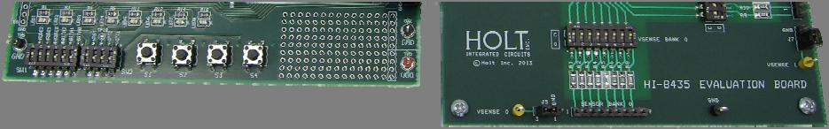 microcontroller motherboard. The mother board MCU uses an SPI interface to communicate with the HI 8435.
