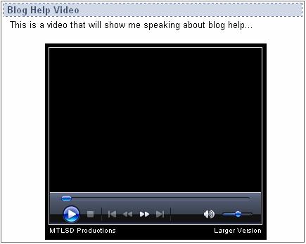 Embed Multimedia (Podcast or Video) in to a Blog Post or Comment Embedding multimedia will allow users to play a video or listen to a podcast straight from a multimedia player on your blog post or
