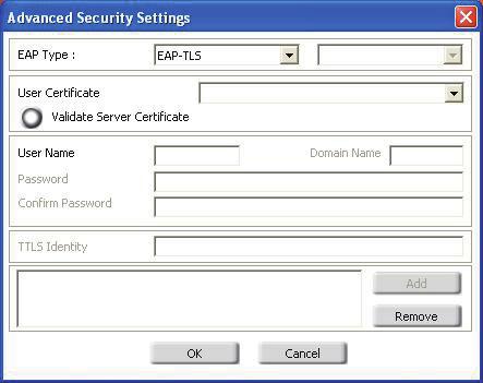 Section 4 - Wireless Security Configure WPA/WPA2 (RADIUS) Using the D-Link Wireless Connection Manager WPA and WPA2 are for advanced users who are familiar with using a RADIUS server and setting up