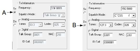 TDP-136 Installation & Operating Instructions 00RE277C B. The Squelch Mode pull-down list box selects either Noise, CTCSS, or DCS (also known as DPL) modes for Narrow or Wide (analog) operating modes.