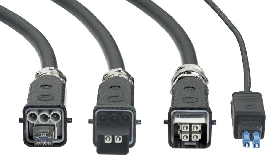 Cable assemblies General information HARTING offers a wide choice of cable assemblies in either copper, hybrid (power and data) or fibre optic based around its comprehensive range of I/O connectors.