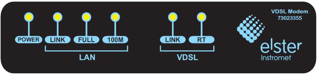 7 LED Indication 7 LED Indication The VDD External VDSL Range Extender contains LED indicators, whereby the communication line can be checked.