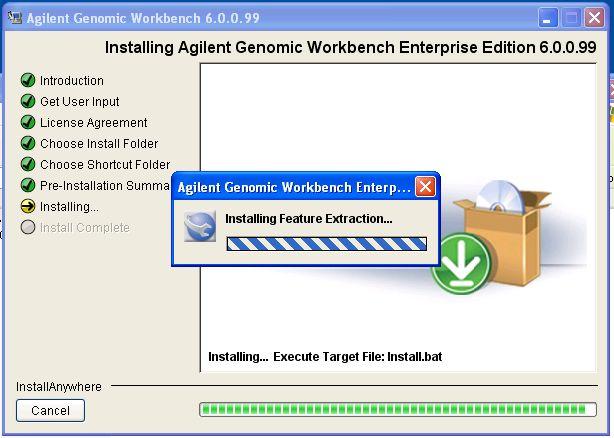 Installing Agilent Genomic Workbench Client 5 Click Done when the Install Complete pane appears. Step 4.