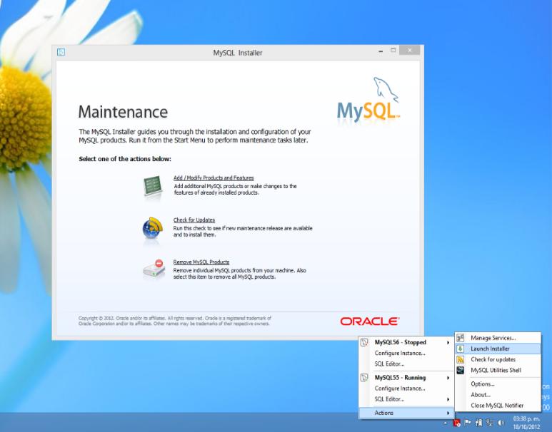 MySQL servers Notifies you when service status changes Services management
